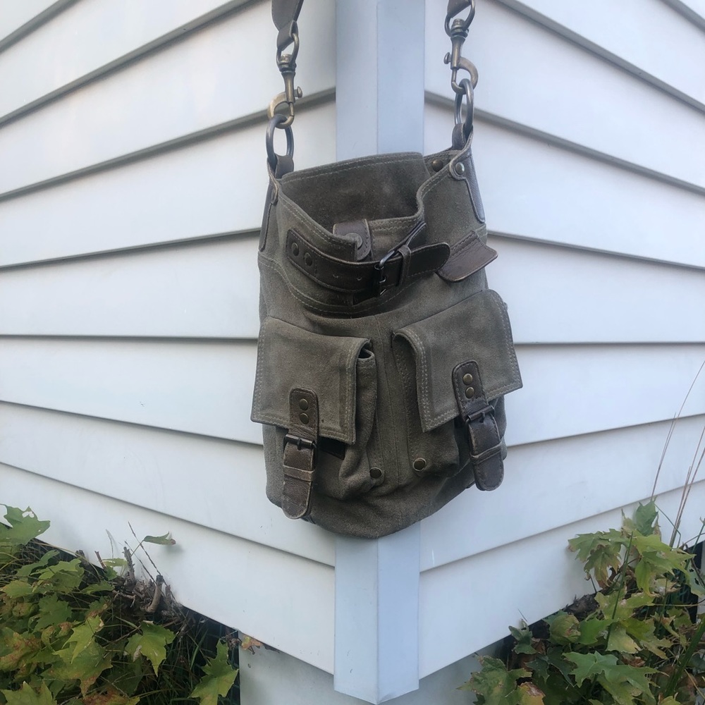 Suede purse